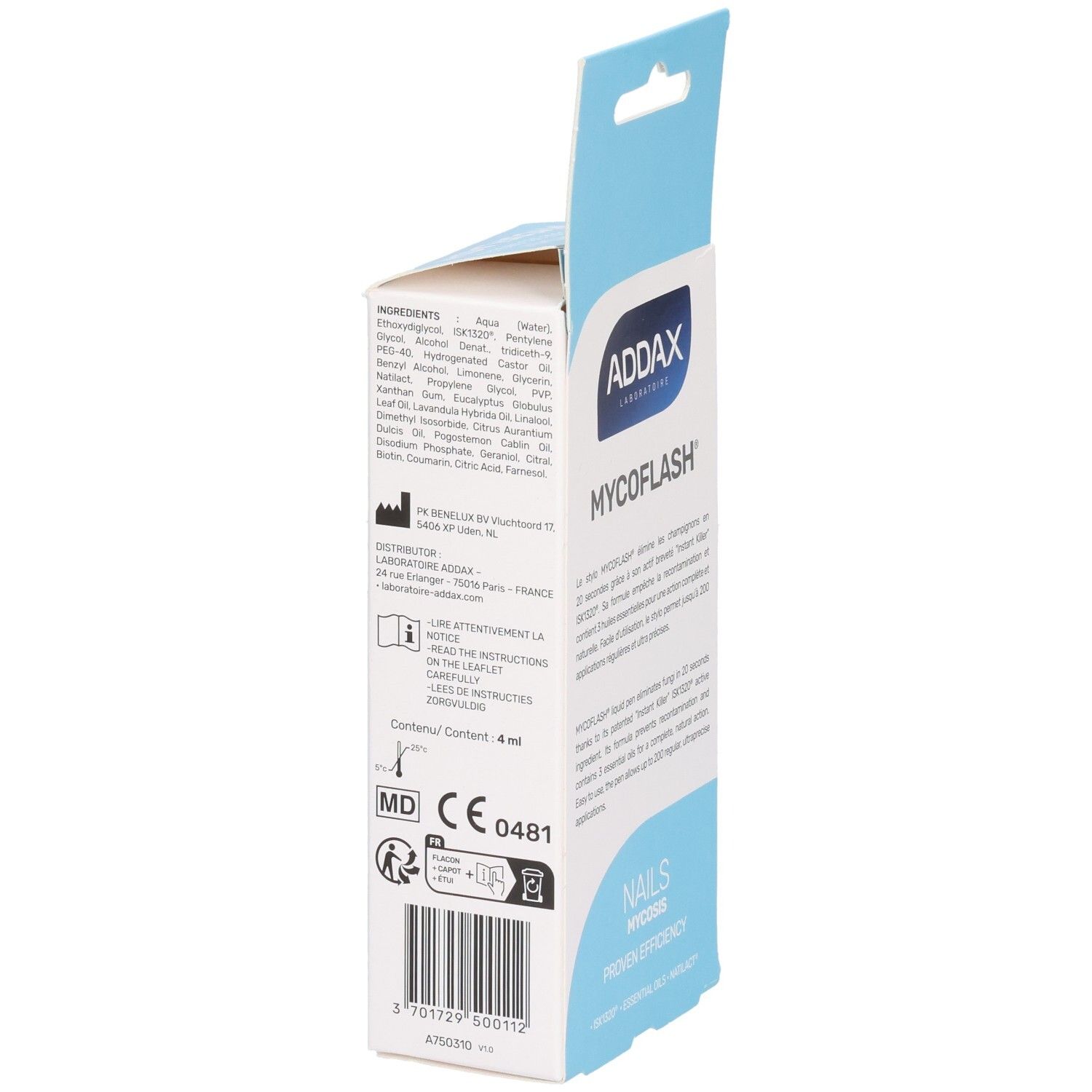 ADDAX Mycoflash Stylo Traitement Mycose des Ongles