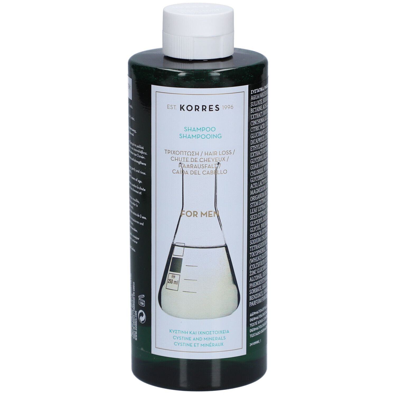 Korres+Shampooing+Cystine+%26+Mineraux+Anti-Chute+pour+Hommes