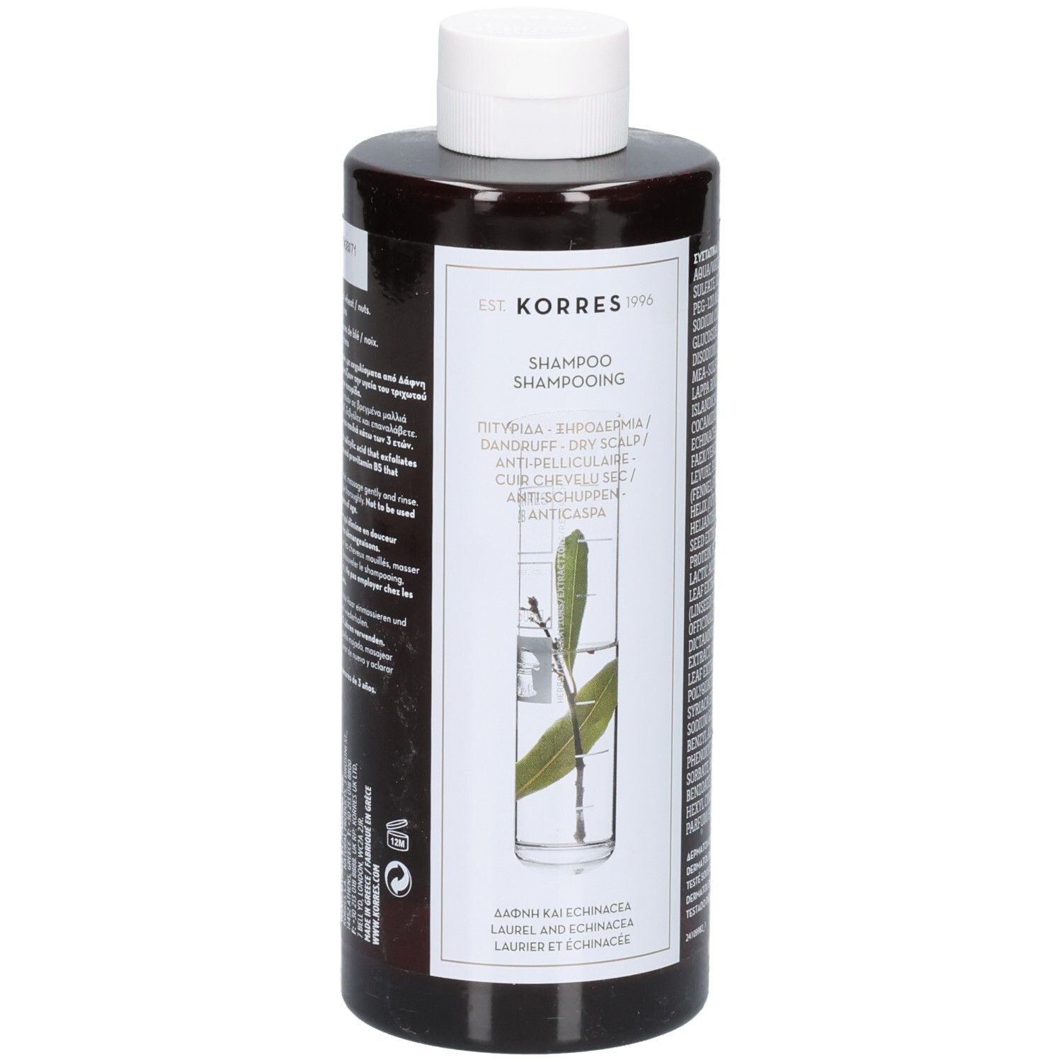 Korres Laurier & Echinacea Shampoo tegen Roos Droge Hoofdhuid 400