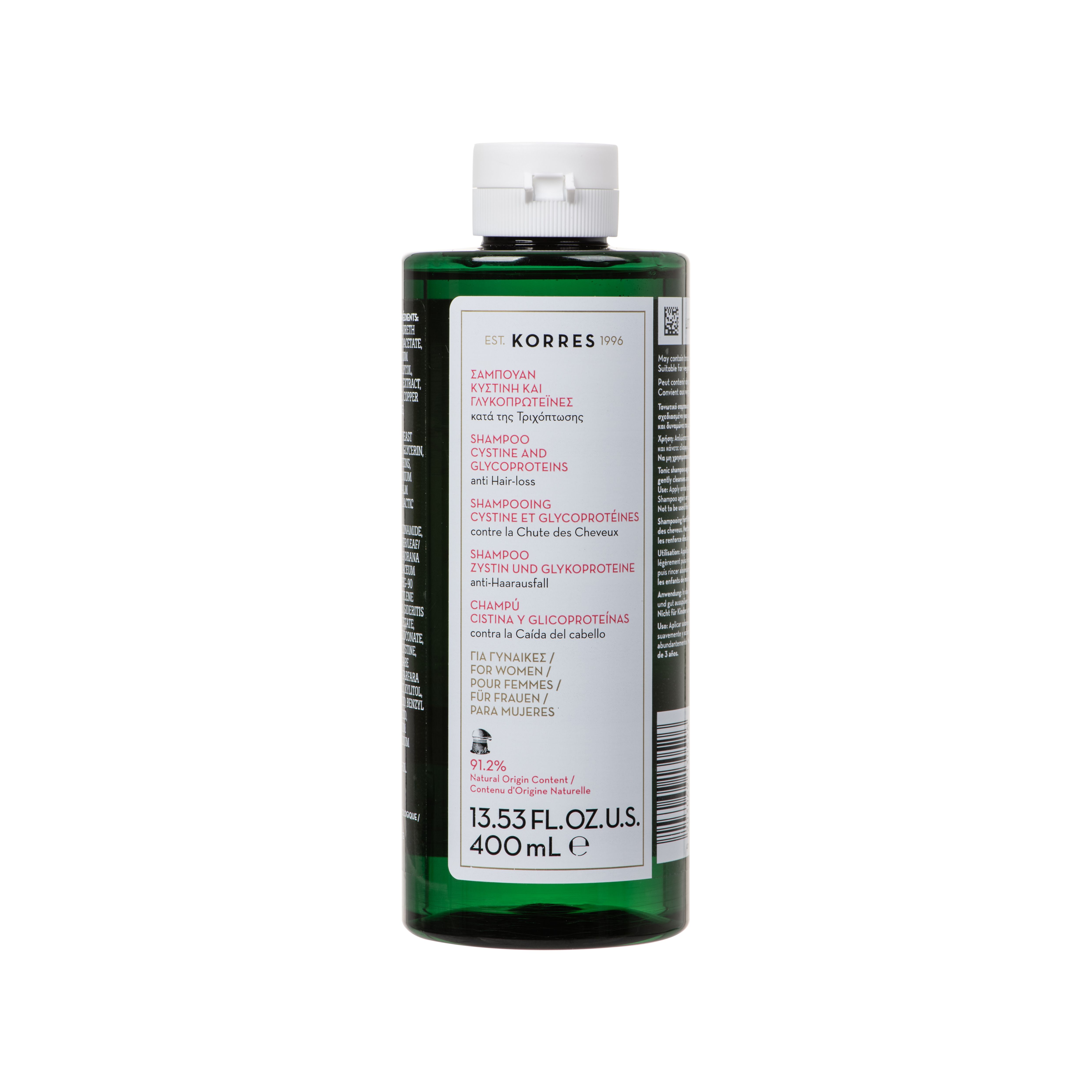 Korres Shampooing Femmes Chute de Cheveux