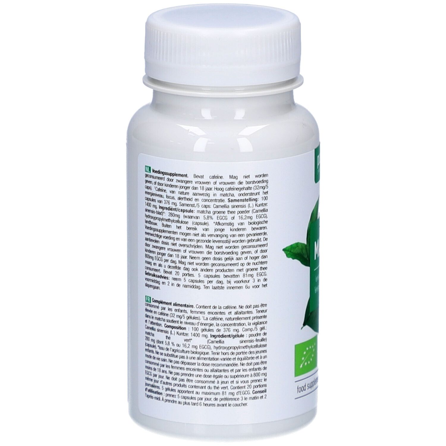 Purasana Vegan matcha BIO 100 pc(s) Capsule(S) Dure(S) view 2