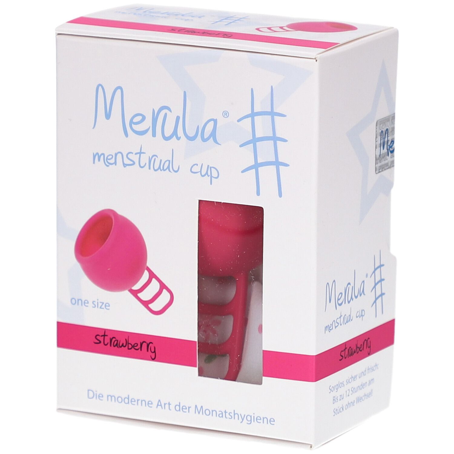 Merula Cup menstruatiecup strawberry roze 1 St Sonstige