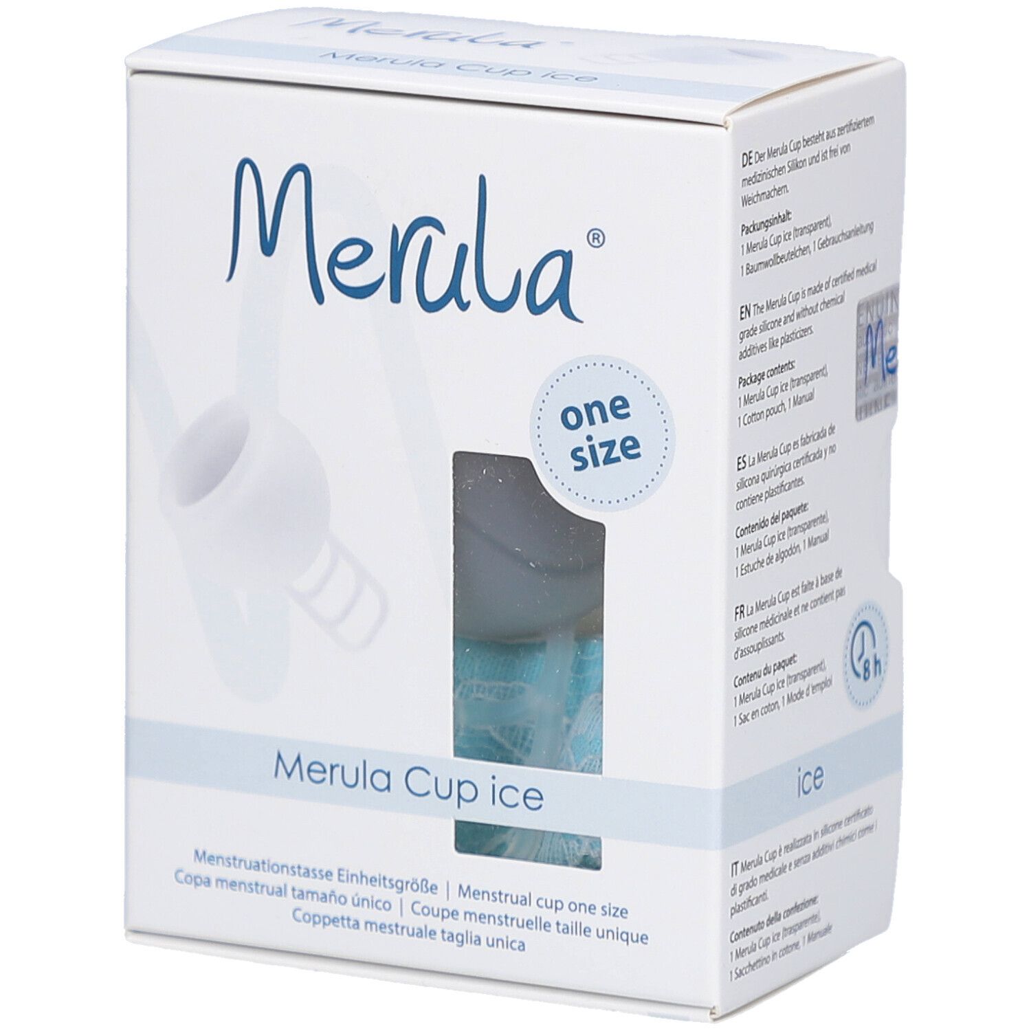 Merula Cup menstruatiecup ice kleurloos 1 St Sonstige