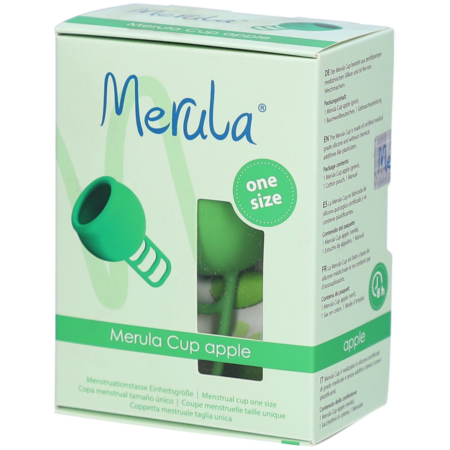 Merula Cup menstruatiecup apple groen 1 St Sonstige