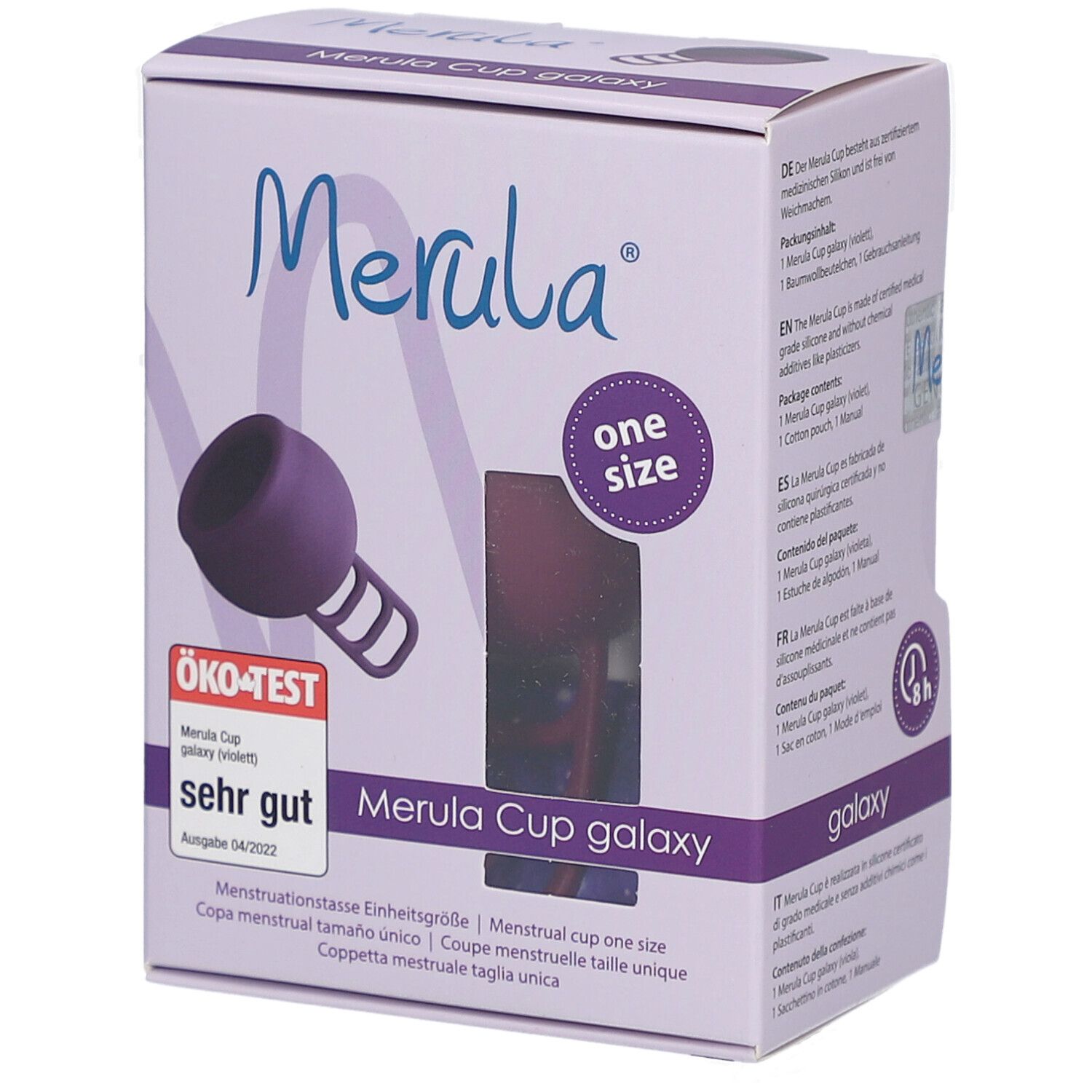 Merula Cup menstruatiecup Galaxy paars 1 St Sonstige