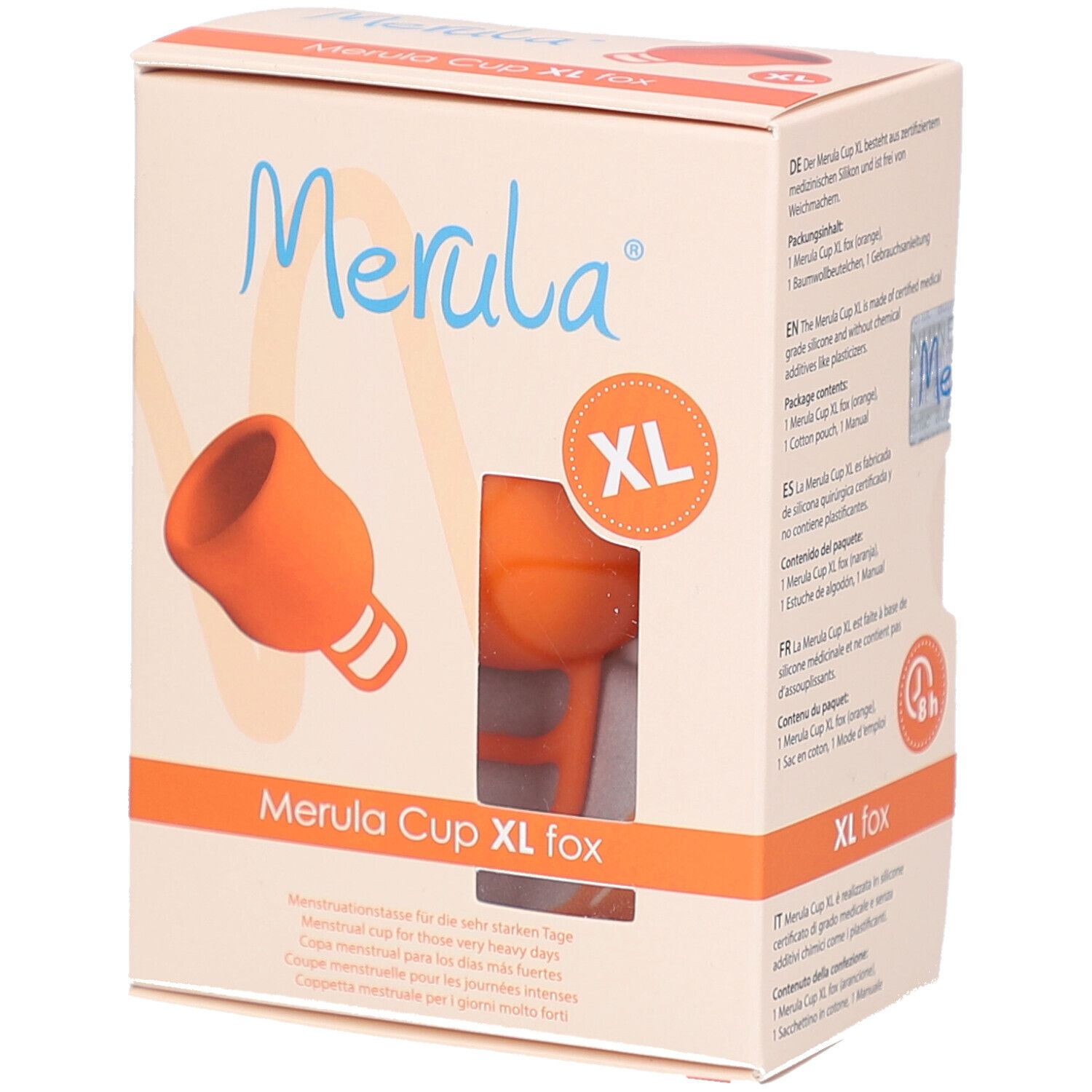 Merula Cup menstruatiecup fox oranje XL 1 St Sonstige