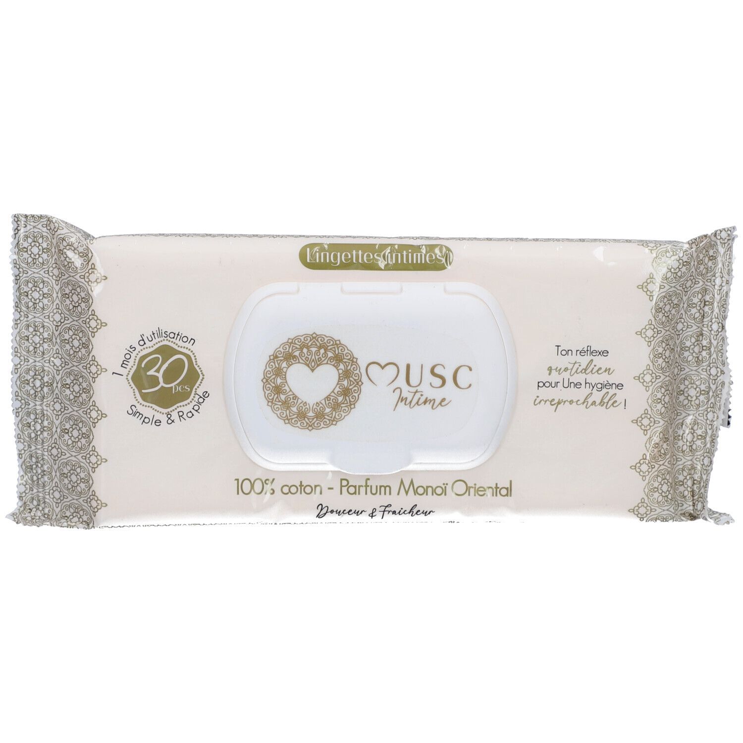 Musc Intime Monoi Oriental - La rayonnante Lingettes Intimes 30st 30 St Tücher