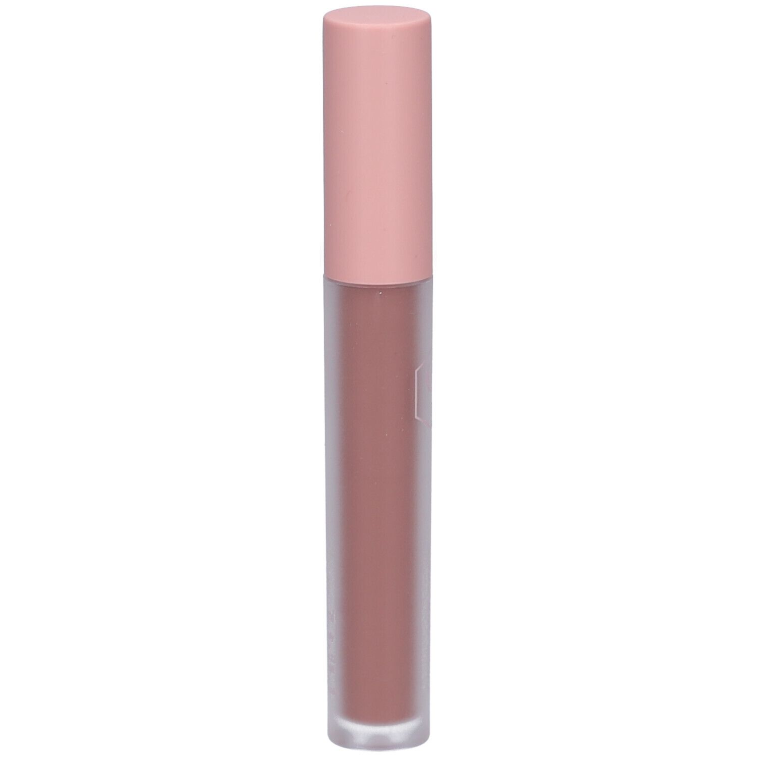 Lippenprodukt in einer Tube mit rosafarbenem Deckel.  Die Tube ist braun.