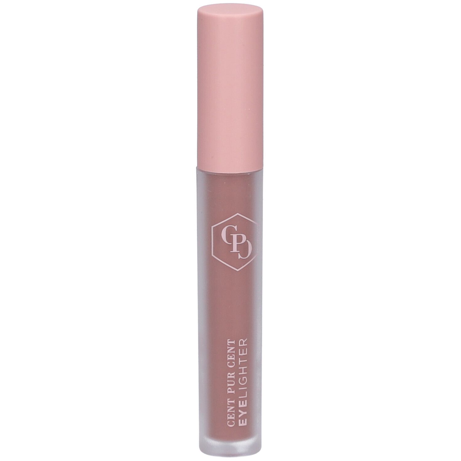 Lippenprodukt in einer Tube mit rosafarbenem Deckel. Aufschrift: CENT PUR CENT EYELIGHTER.