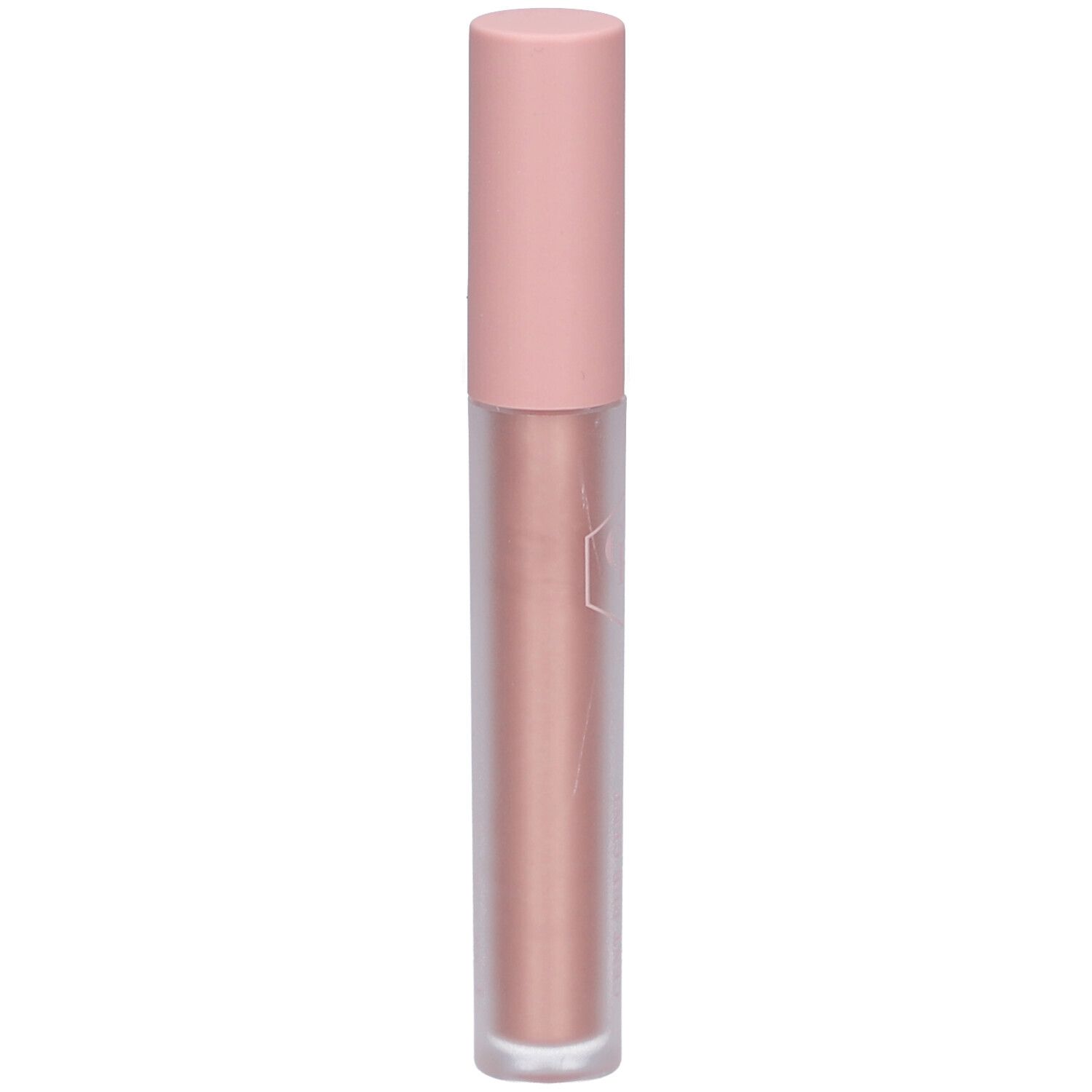 Rosafarbener Eyelighter-Stift mit rosafarbenem Deckel. Auf dem Stift steht ein Logo.