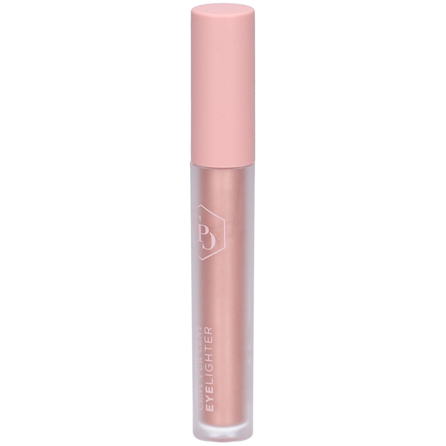 Rosafarbener Eyelighter-Stift mit rosafarbenem Deckel. Auf dem Stift steht ein Logo und „EYELIGHTER“.