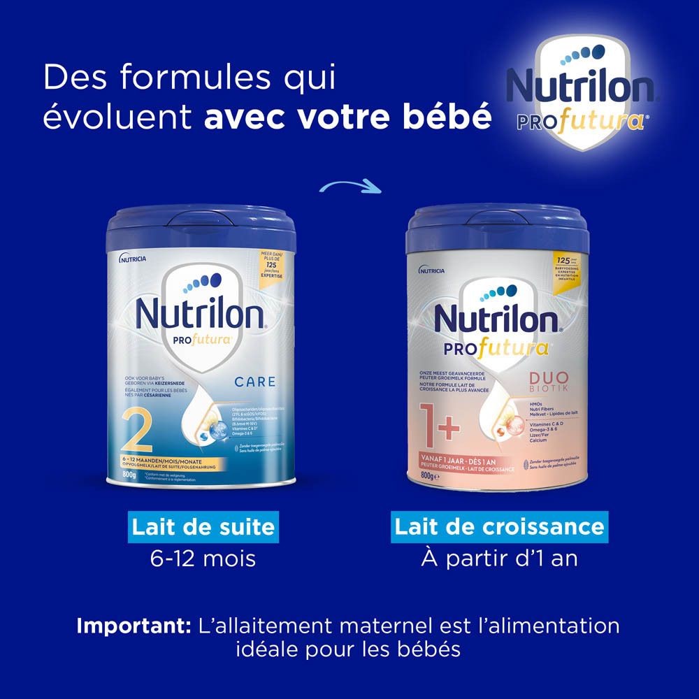 Nutrilon Profutura 2 Lait infantile pour bébés de 6-12 mois.