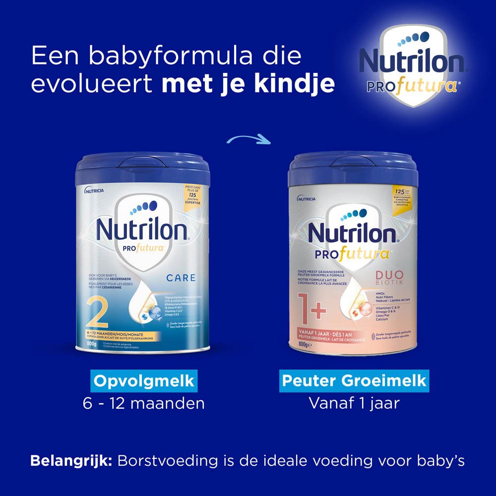 Nutrilon Profutura 2 Care opvolgmelk voor 6-12 maanden.