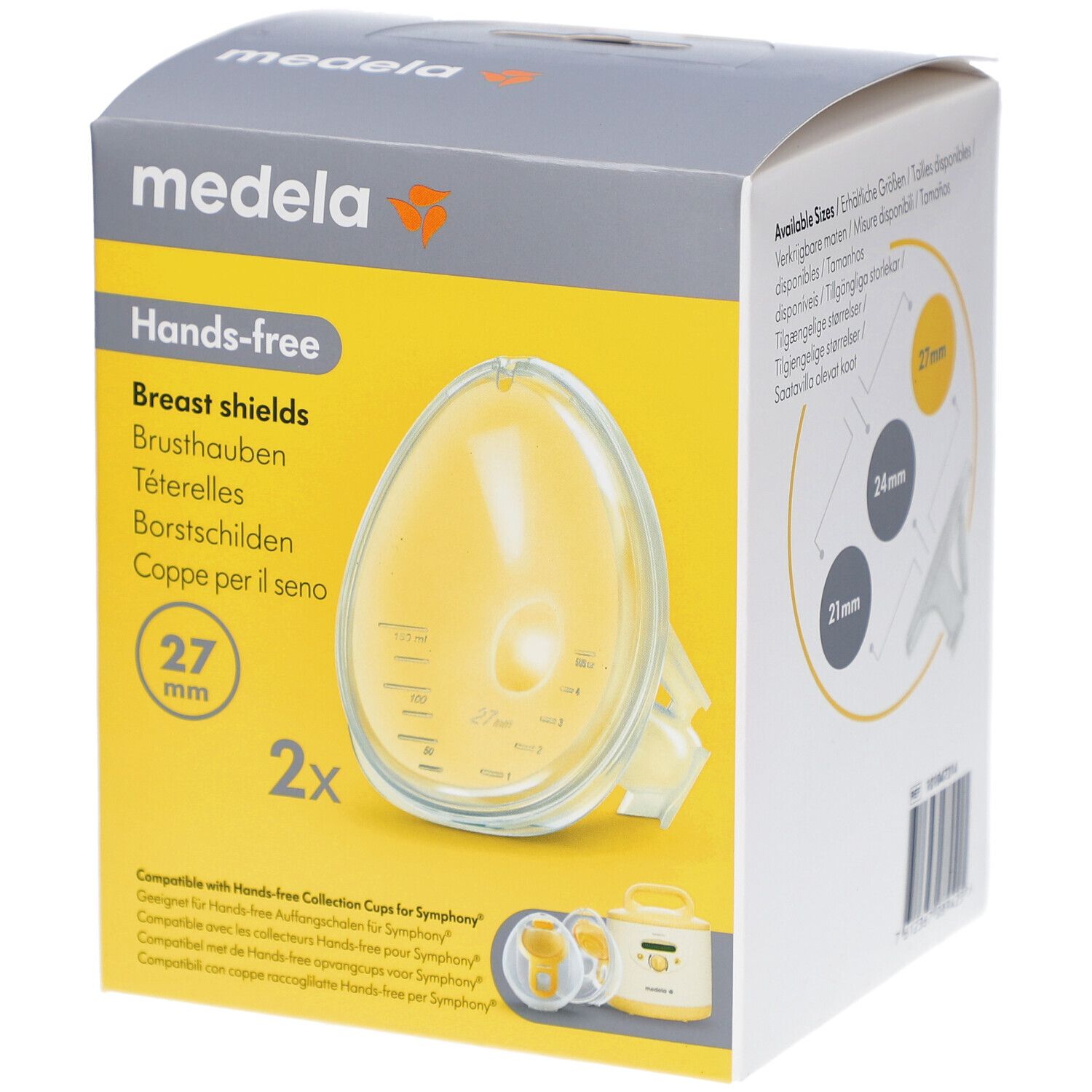 Medela Hands-free Entnahmebecher pour Symphony 27 mm