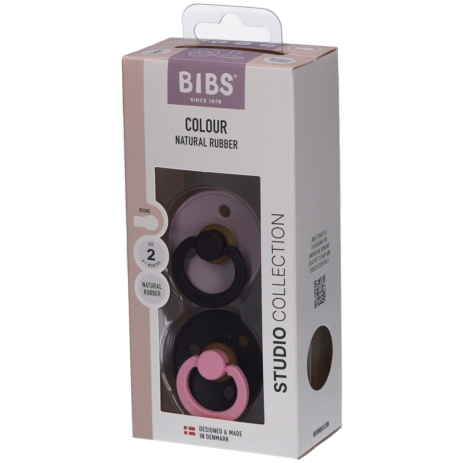 Bibs 2 - Studio Duo Fusion Lilac/Plum 2st St Schnuller