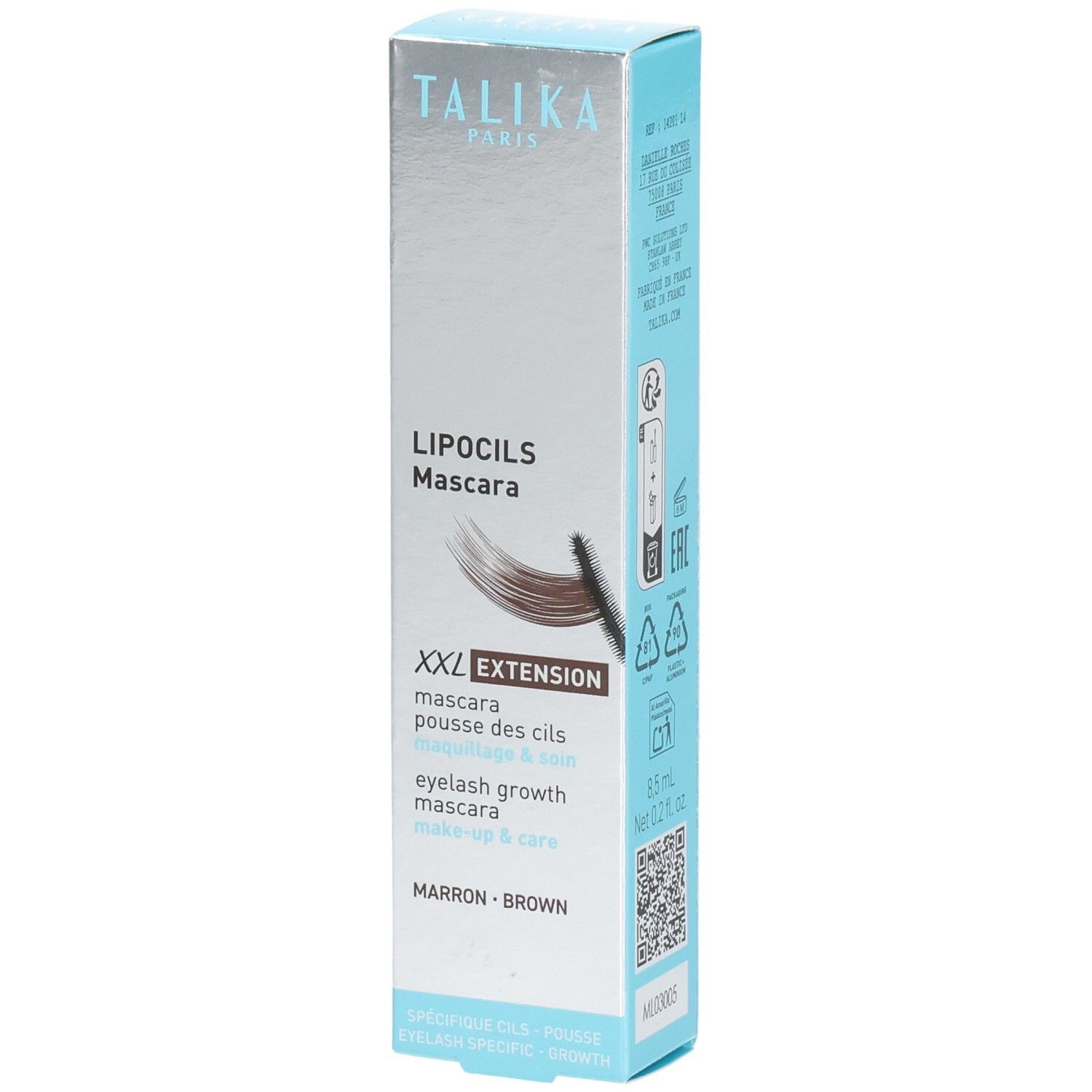 Talika Lipocils Mascara Extension Brown 1st 1 St