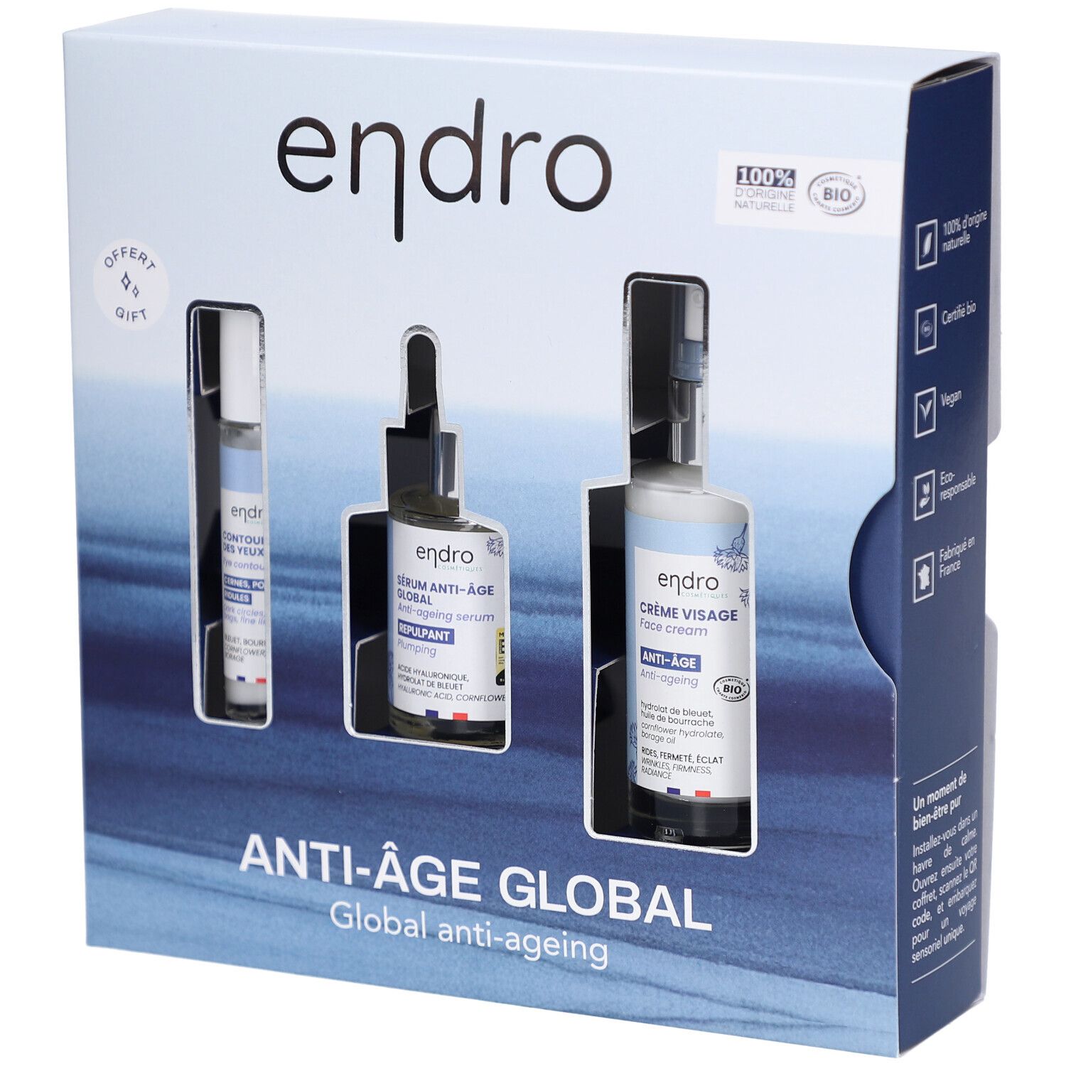 Endro Coffret antiage global 3 producten 1 St Kombipackung