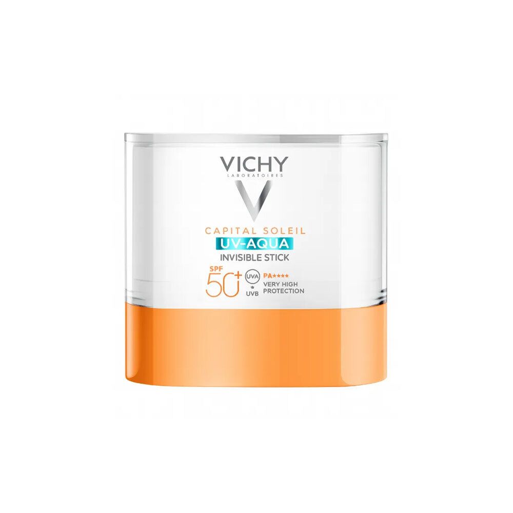 Vichy Capital Soleil Stick Solaire Invisible UV Aqua SPF50+ | Très Haute Protection | Visage et Lèvres