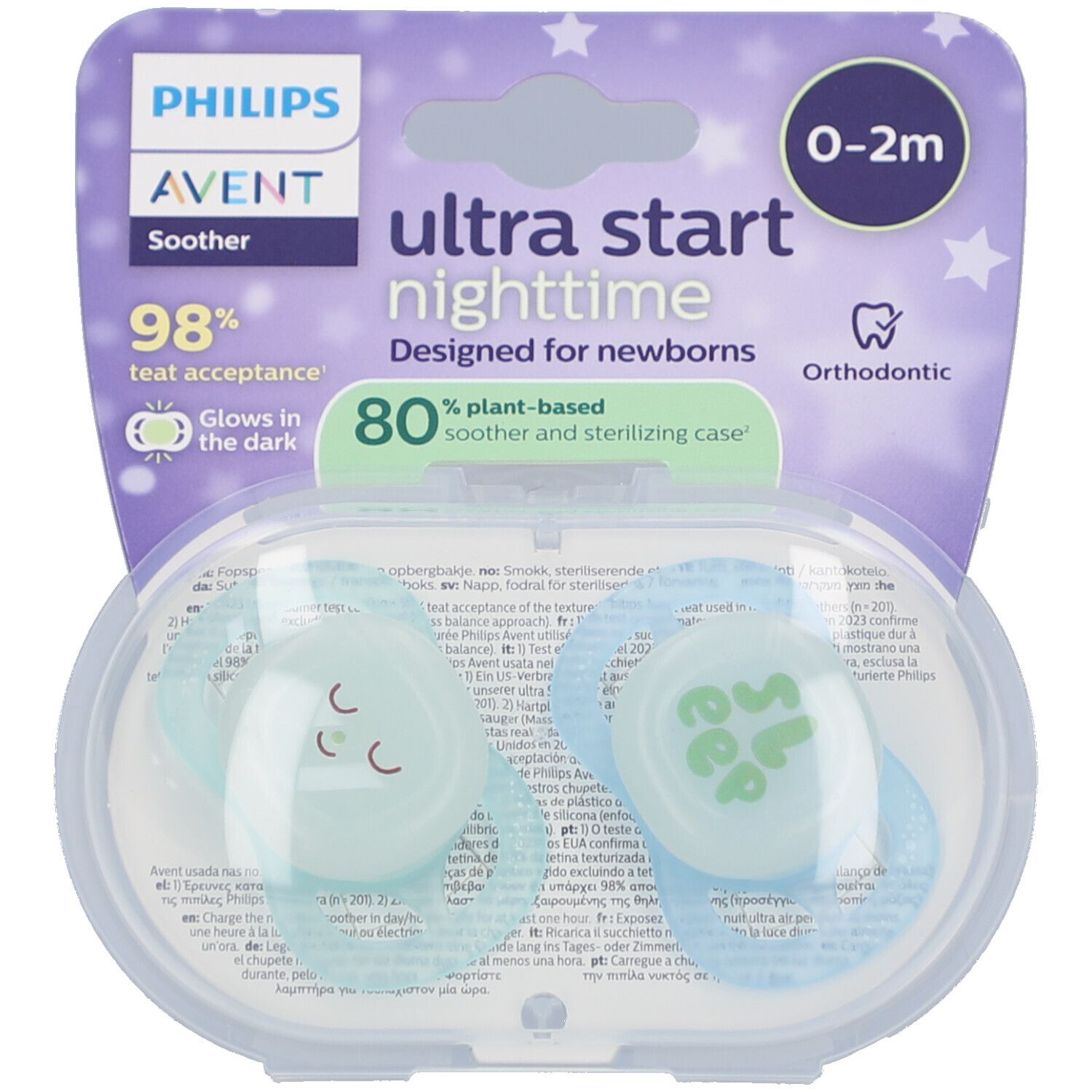 Philips Avent Schnuller ultra start Nighttime Boy 0-2 Monate