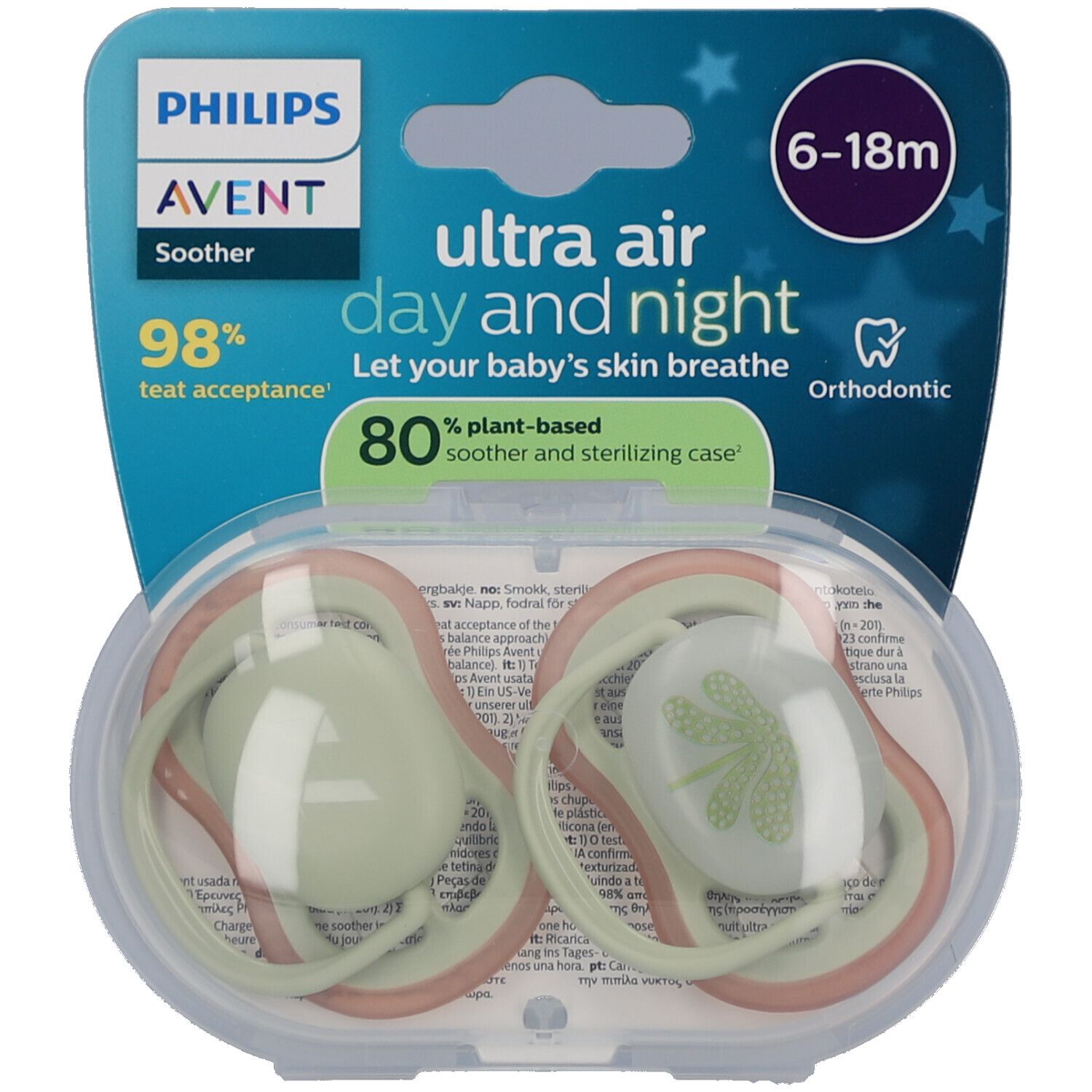 Philips Avent Sucette +6m Air Nacht/Tag