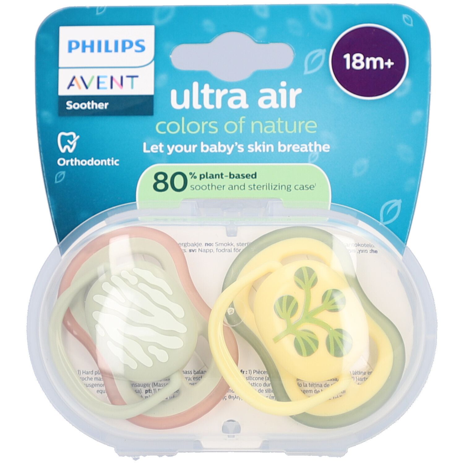 Philips Avent Ultra Air Sucette +18m Luftdesign menthe/ivoire