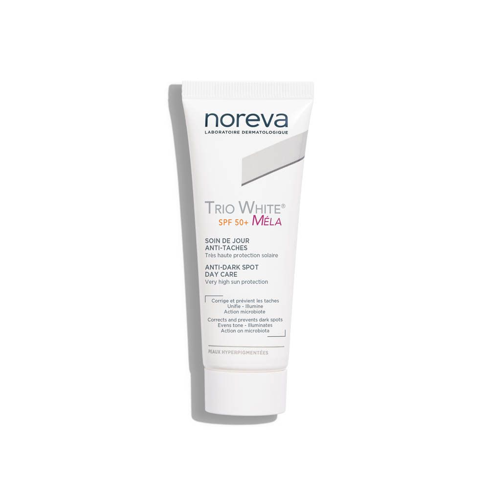 Noreva Trio White Dagverzorging SPF50+ anti-vlekken.