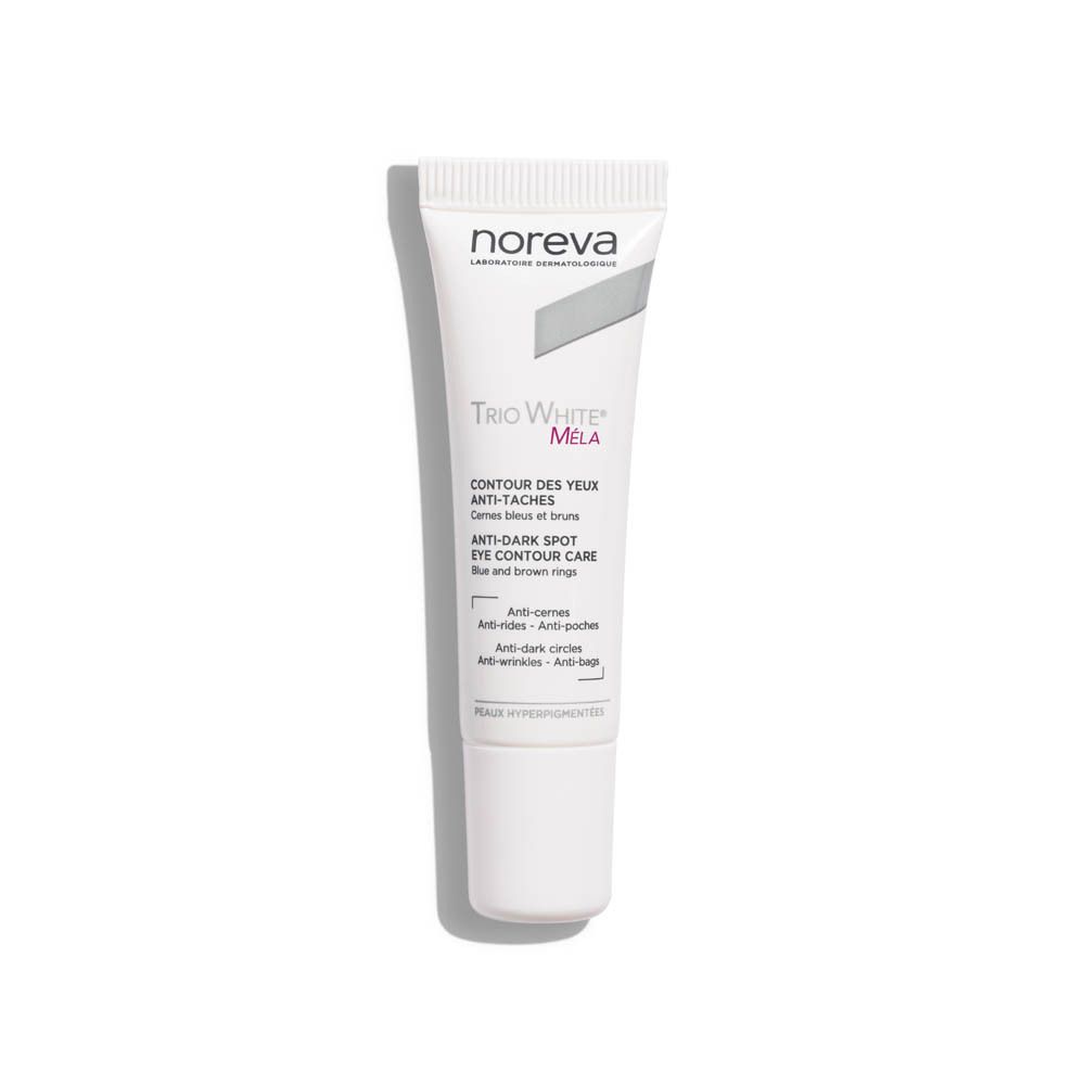 Noreva Trio White Mela Augenpflege-Tube mit Applikator.