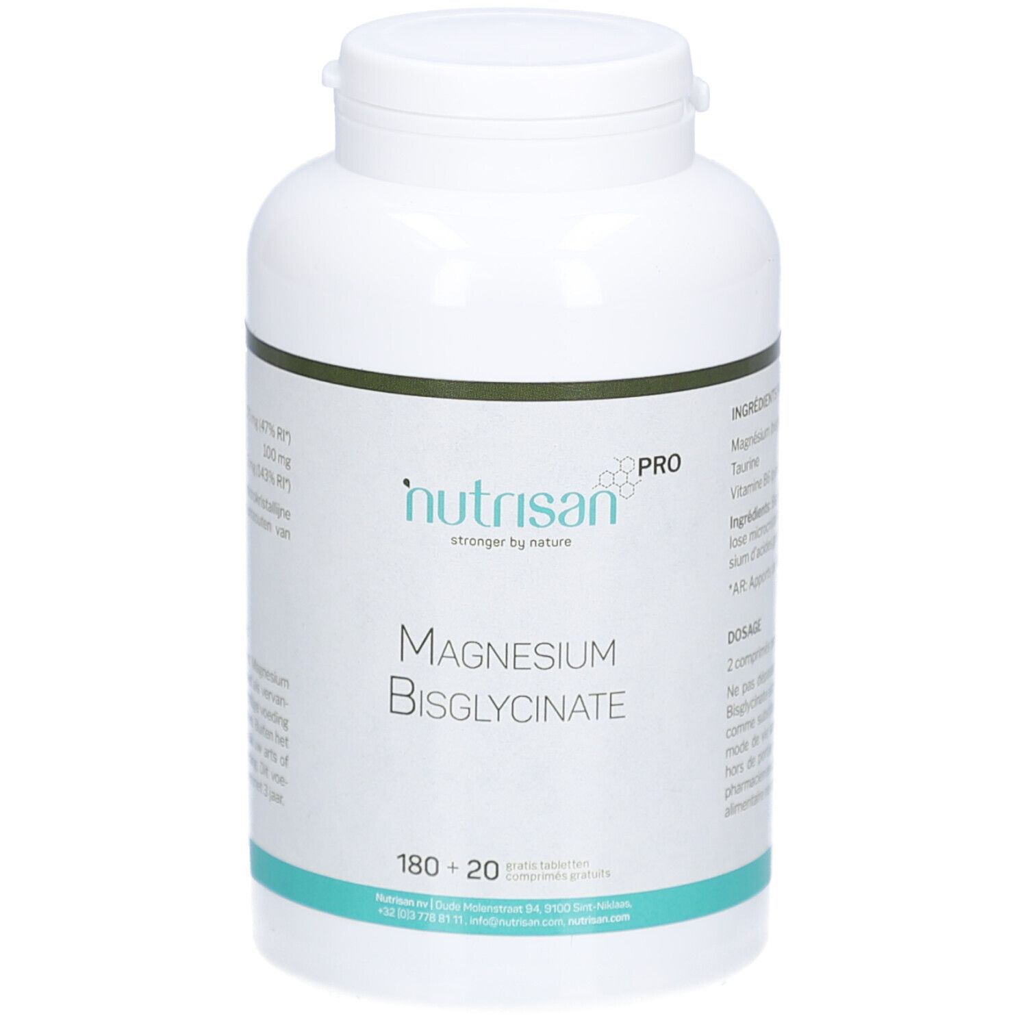 NutrisanPro Magnesium Bisglycinate 180+20 Tabletten