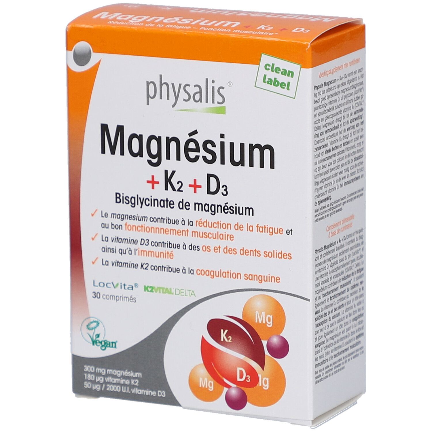 Physalis Magnesium + K2 D3 3x10 Tabletten
