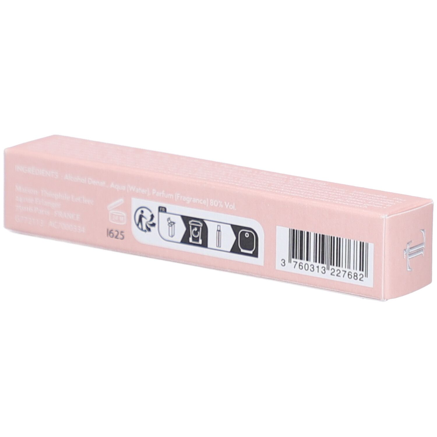 Rückseite der Verpackung mit Inhaltsstoffen und Barcode.