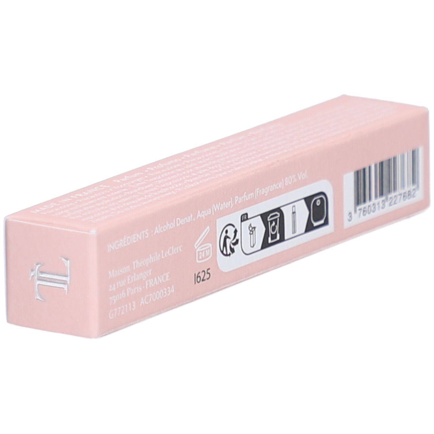 Rückseite der Verpackung mit Inhaltsstoffen und Barcode.