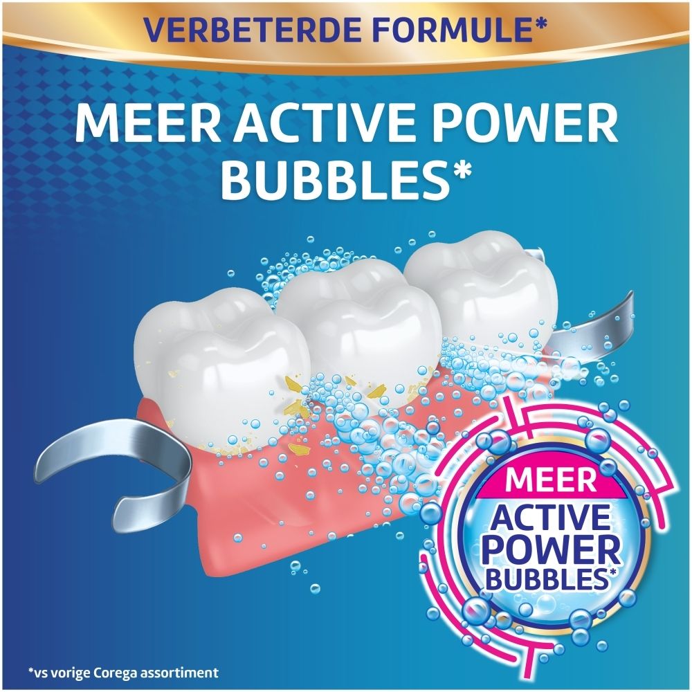 Corega Anti-bacterie reinigingstabletten voor uw kunstgebit