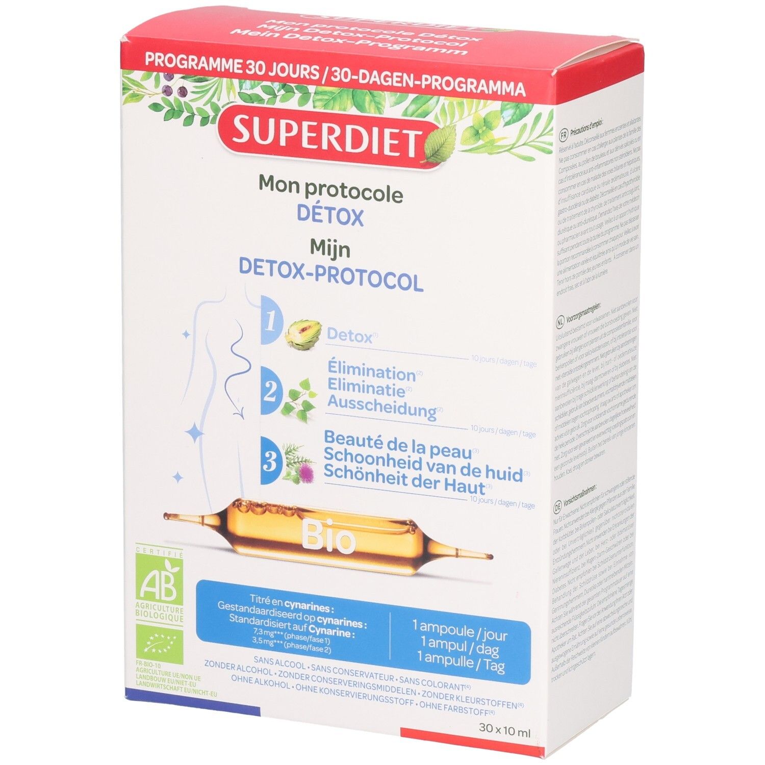 Superdiet Mijn Detox-Protocol 30×10 Ampoules
