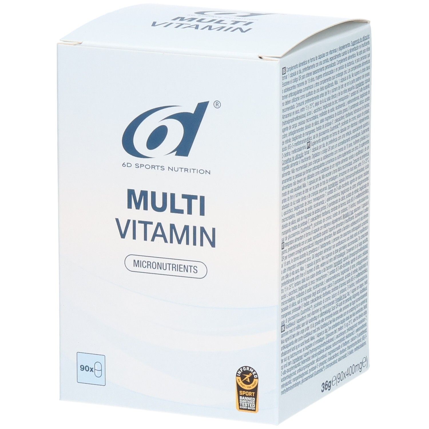 6d Multivitamine 90 Capsules (ouwels)