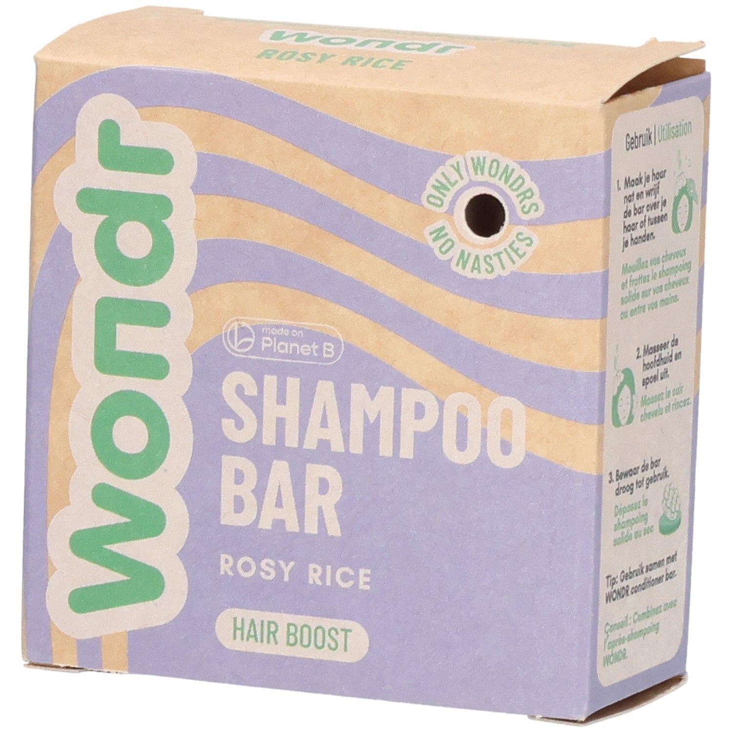 Wondr Shampoo Bar Roze Rijst 55