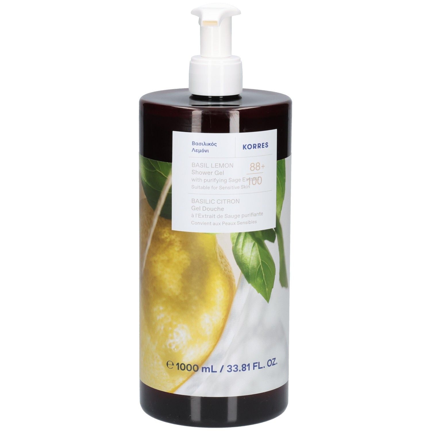 Korres Gel Douche Basilic-Citron