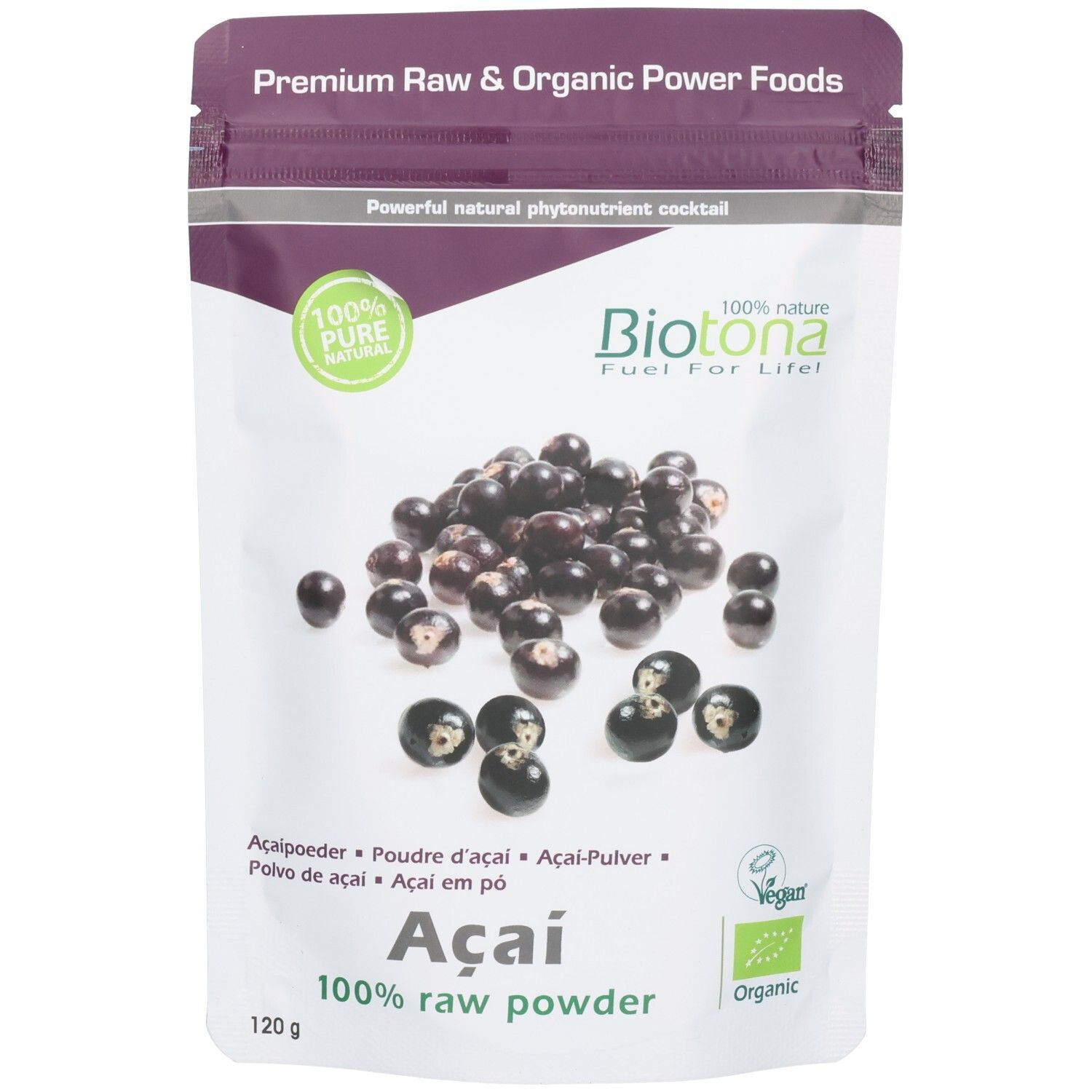 Biotona Superfoods Bio Açaí Raw Poeder 120