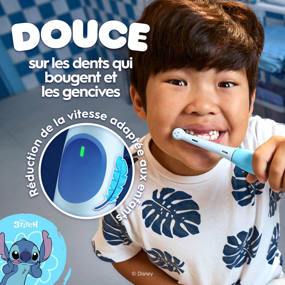Oral-B iO Kids Disney Stitch Brosse À Dents Électrique 6+ | Avec Brossette