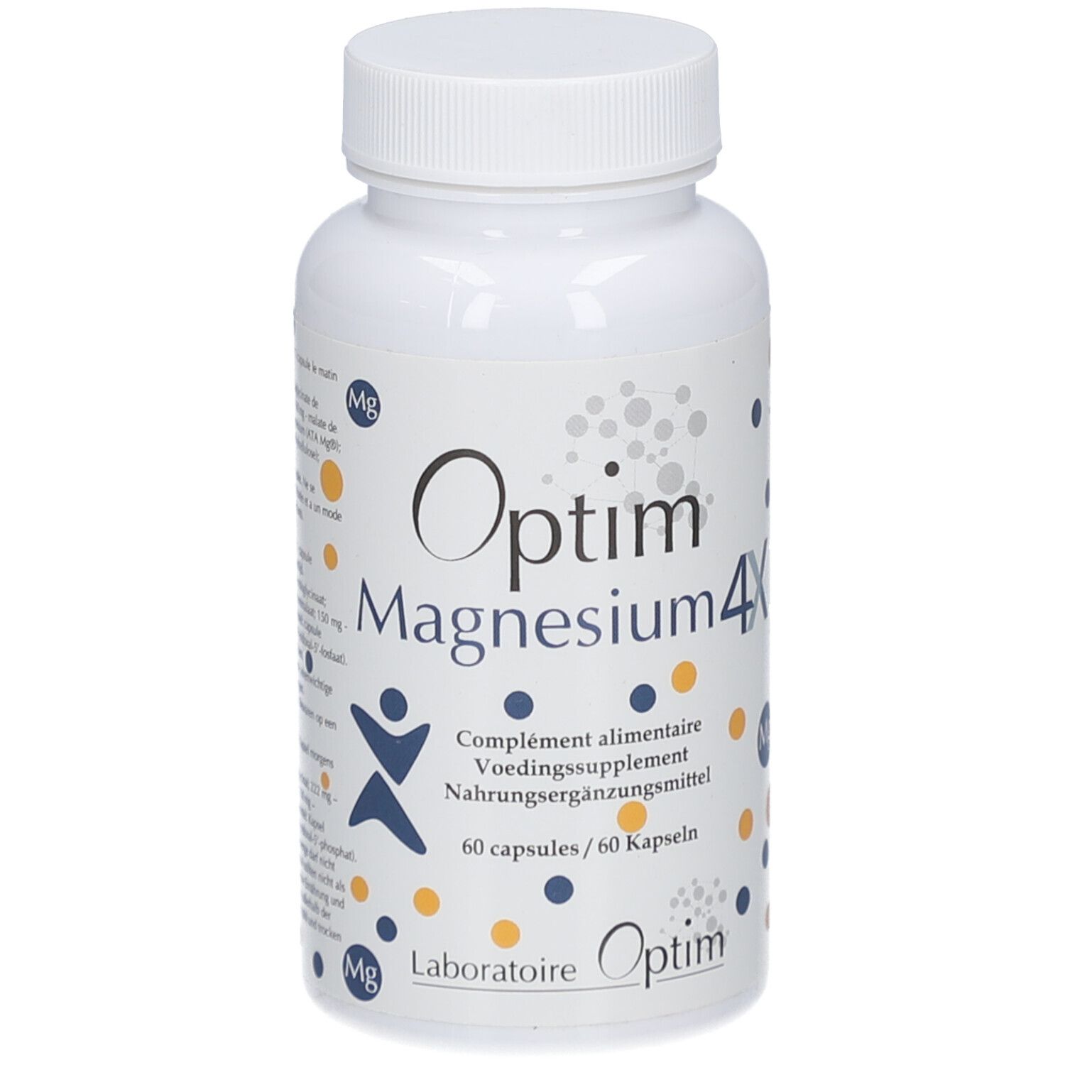Optim Magnesium 60 capsules | Hooggedoseerd magnesiumcomplex & vitamine B6 Capsules