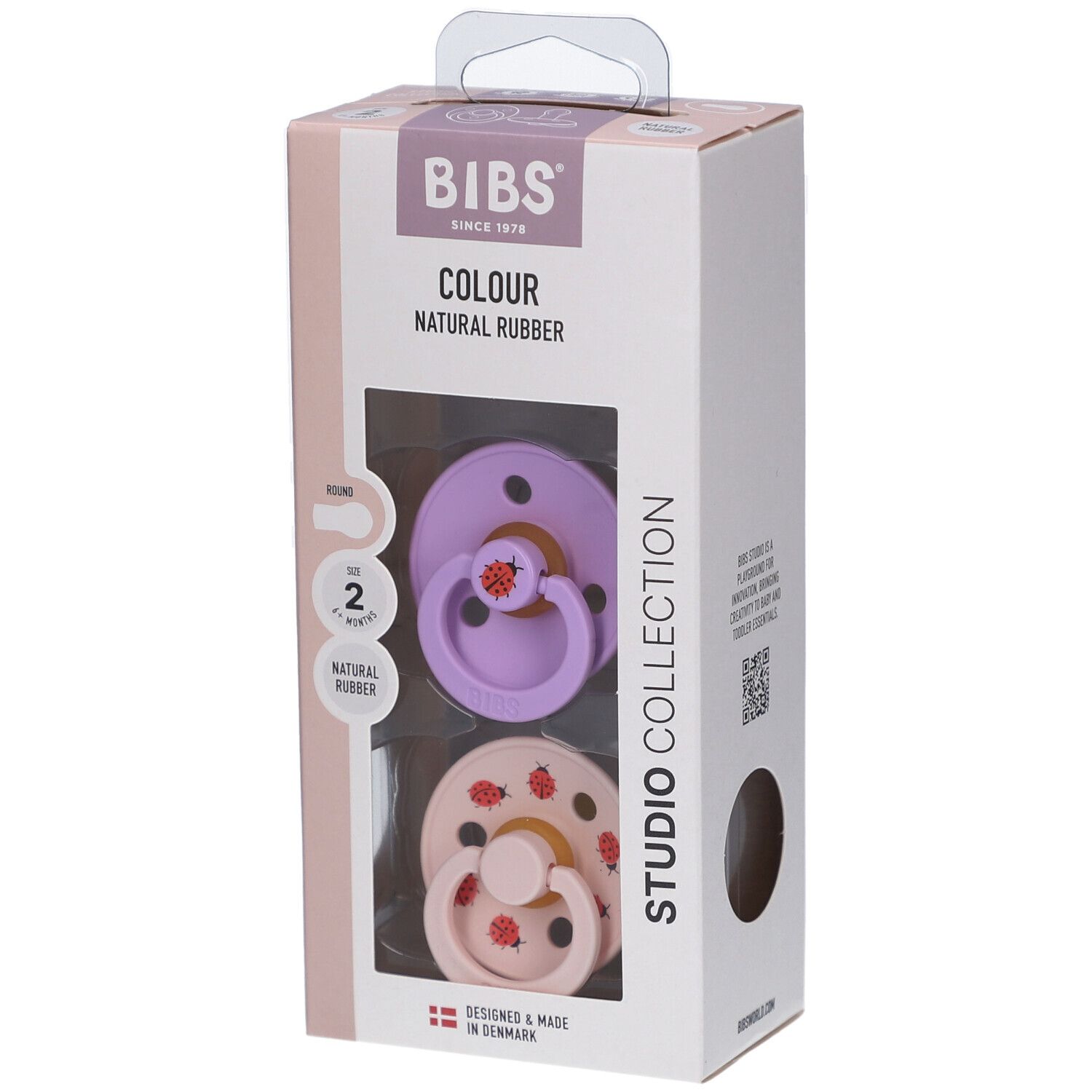 Bibs 2 - Studio Duo Garden Lady Violet/Petal 2st St Schnuller