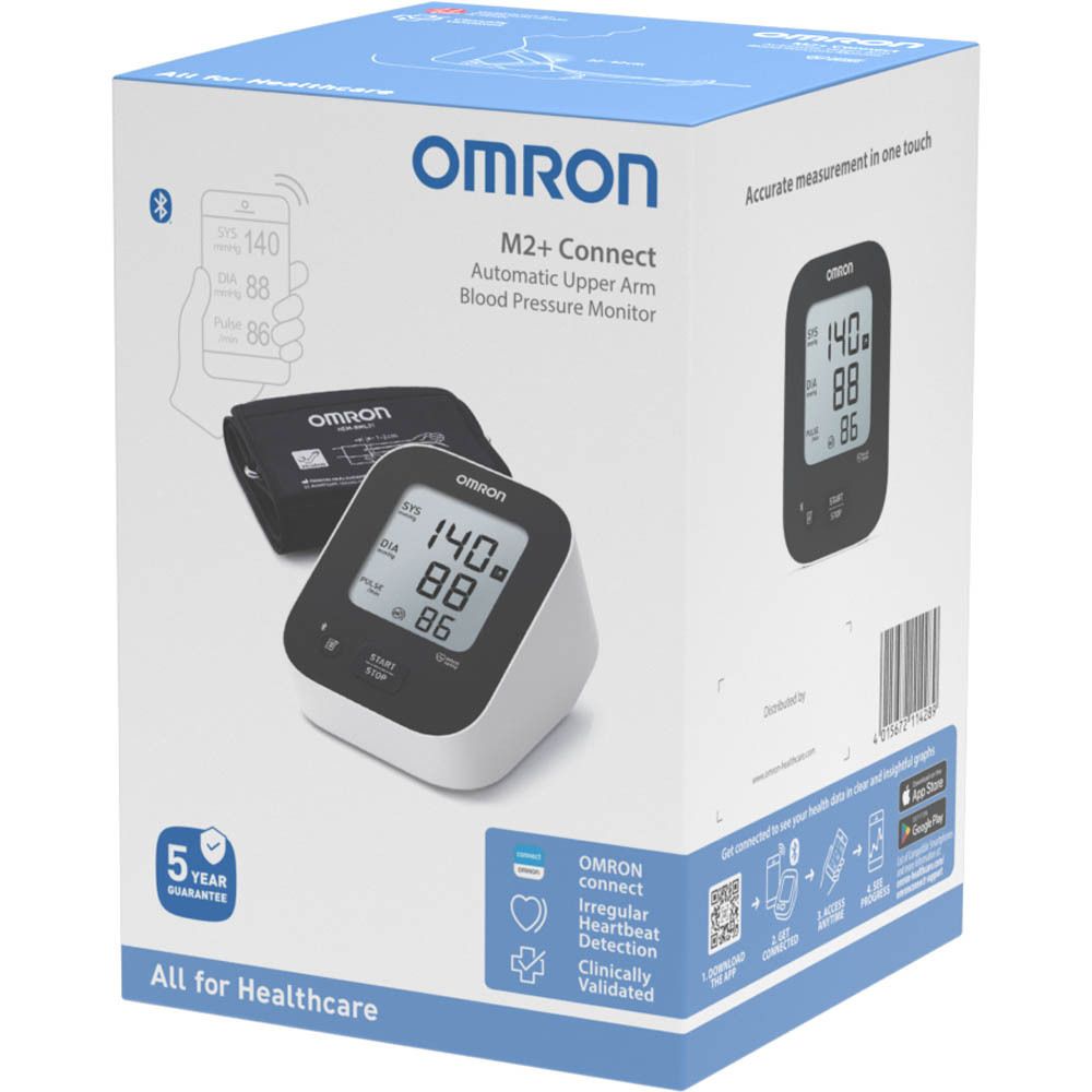 Omron M2+ Connect HEM-7188T1-LE Automatische bovenarmbloeddrukmeter