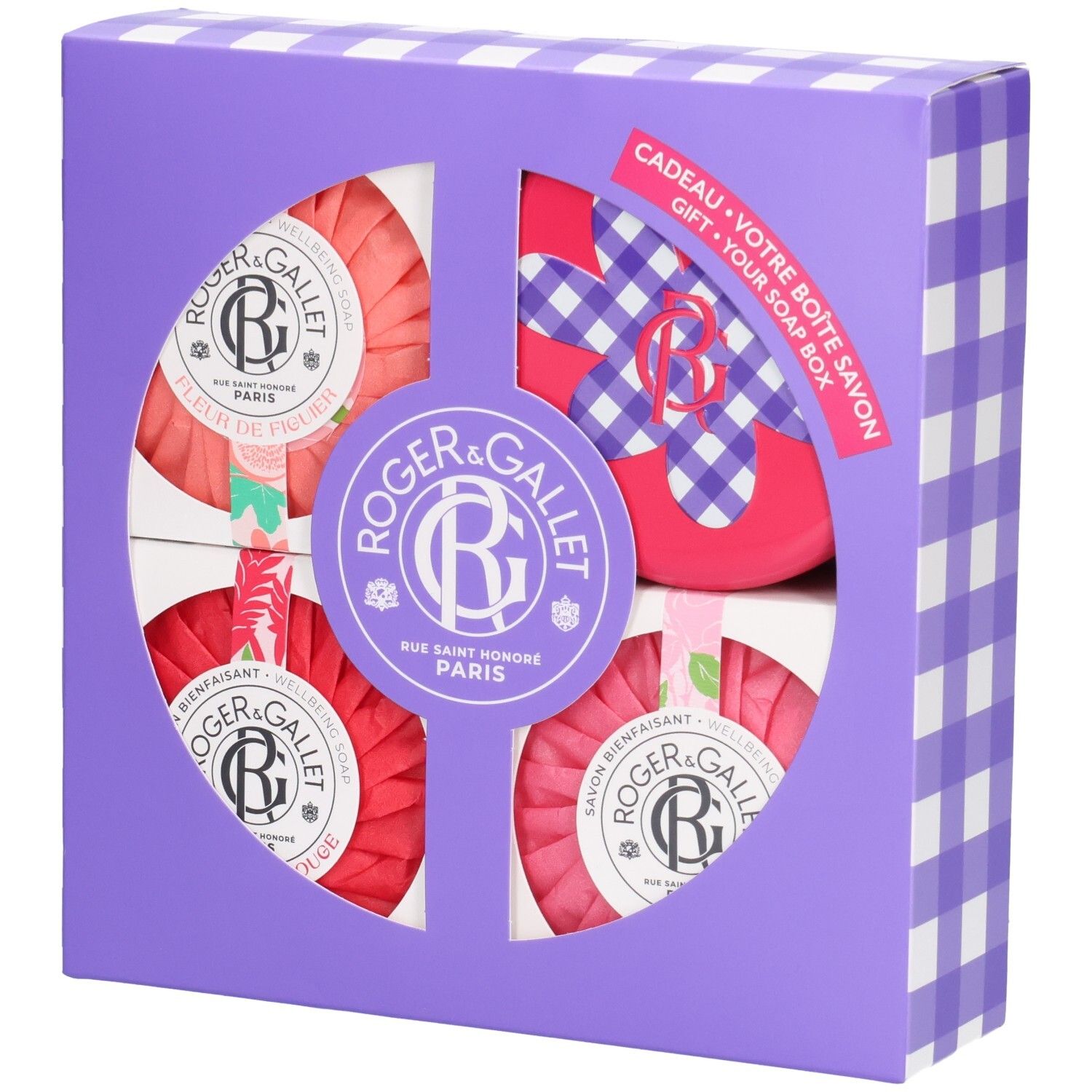 Roger&Gallet Trio Weldaadzepen Fleur De Figuier, Gingembre & Rose 100 Zeep