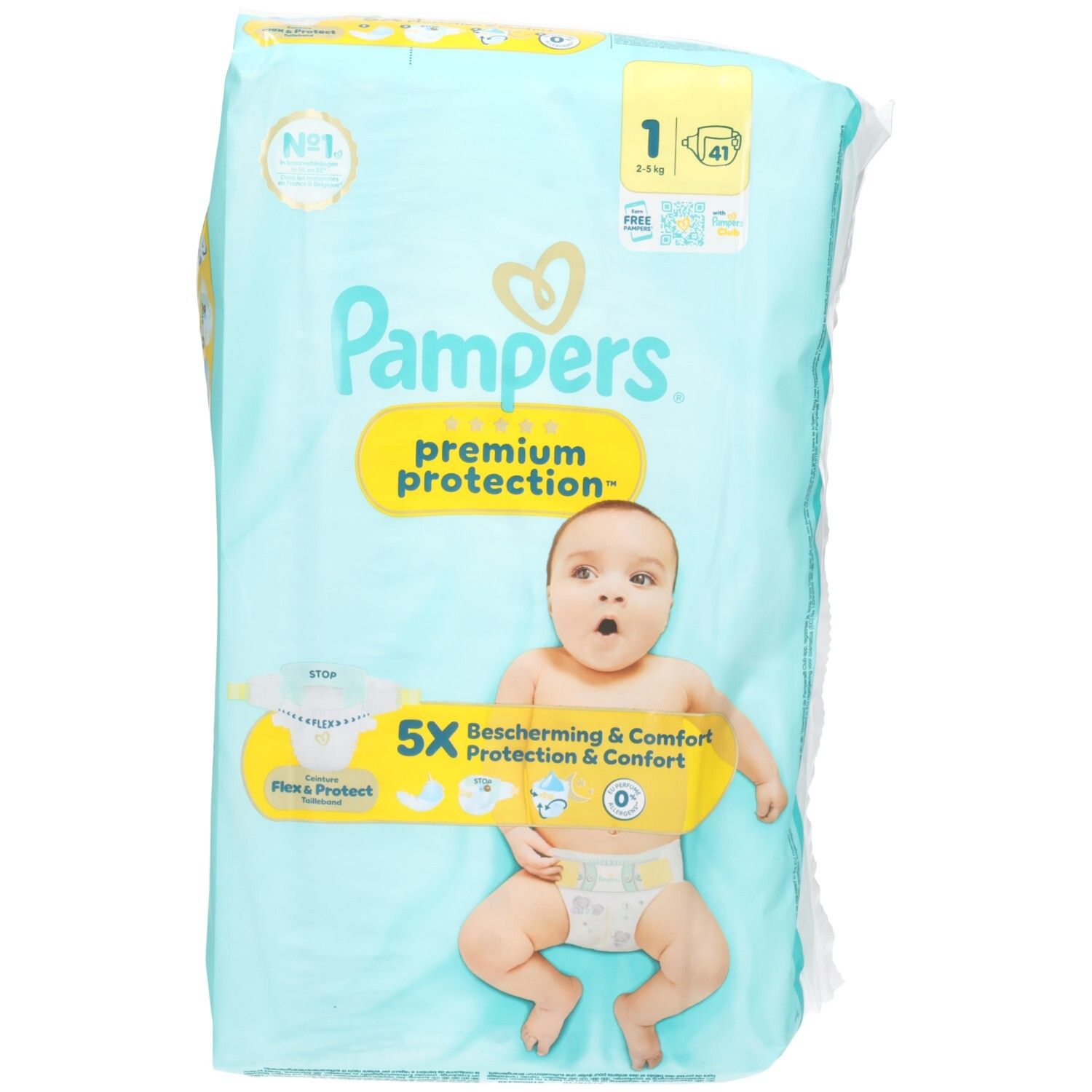 Pampers Premium Protection Taille 1 (2-5 kg) 41 pc(s) Couches view 2