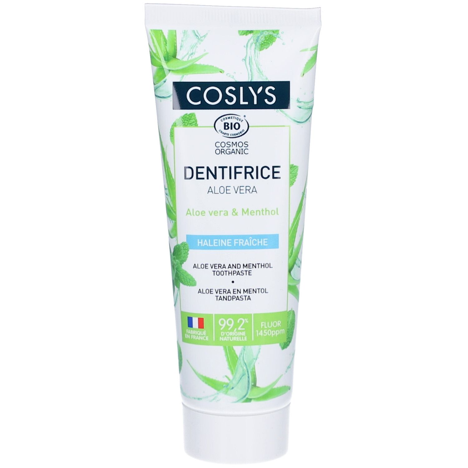Coslys Dentifrice aloe vera fluor 100g 100 g Zahnpasta