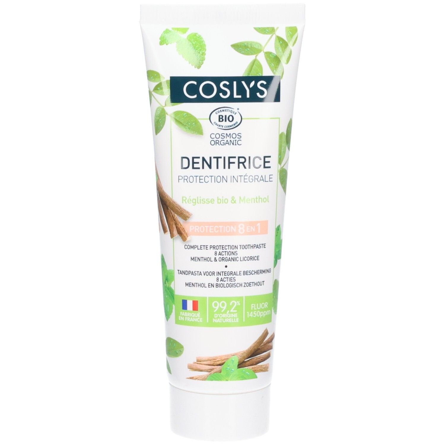 Coslys Dentifrice protection integrale fluor 100g 100 g Zahncreme