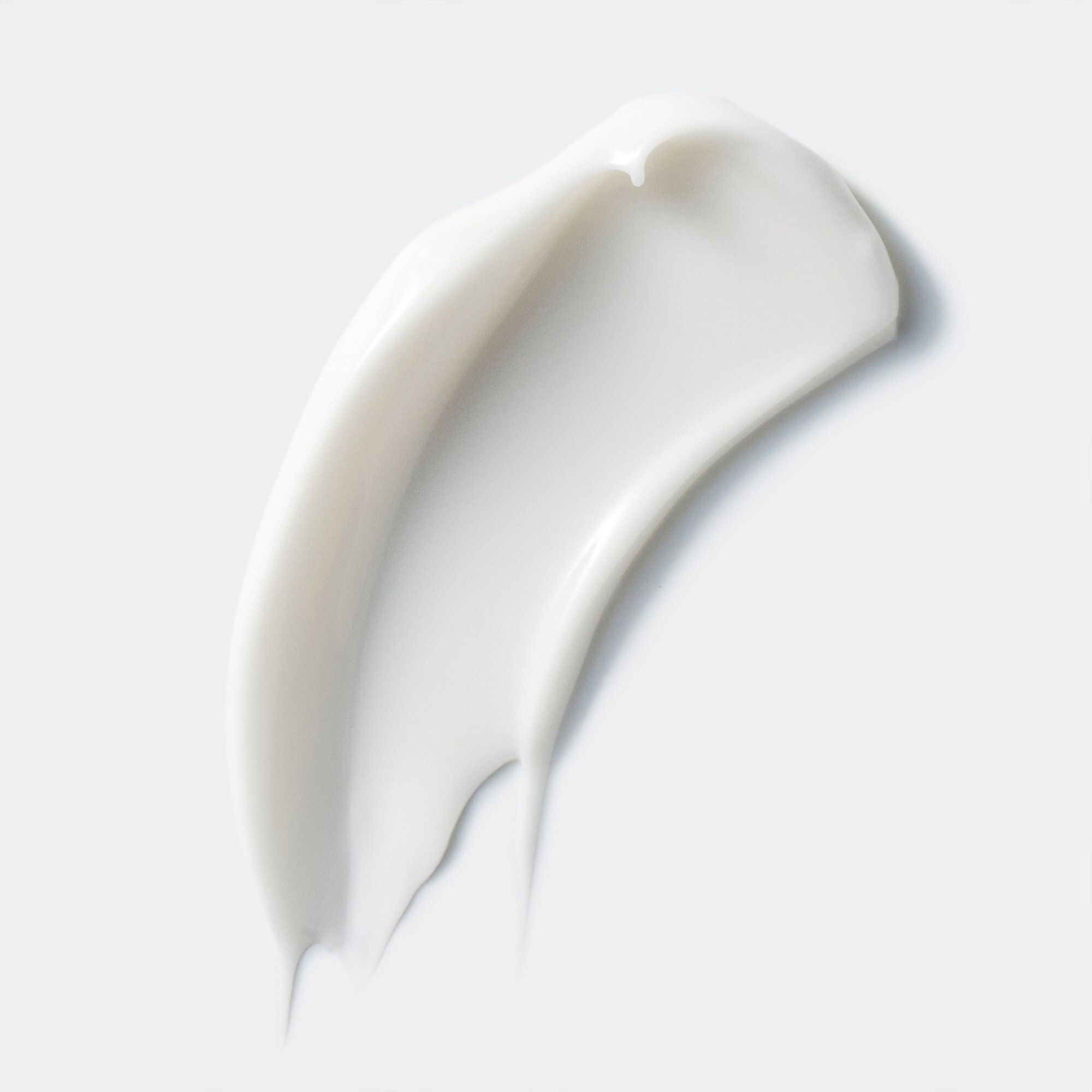 Weißer Creme-Abstrich. Textur sichtbar.