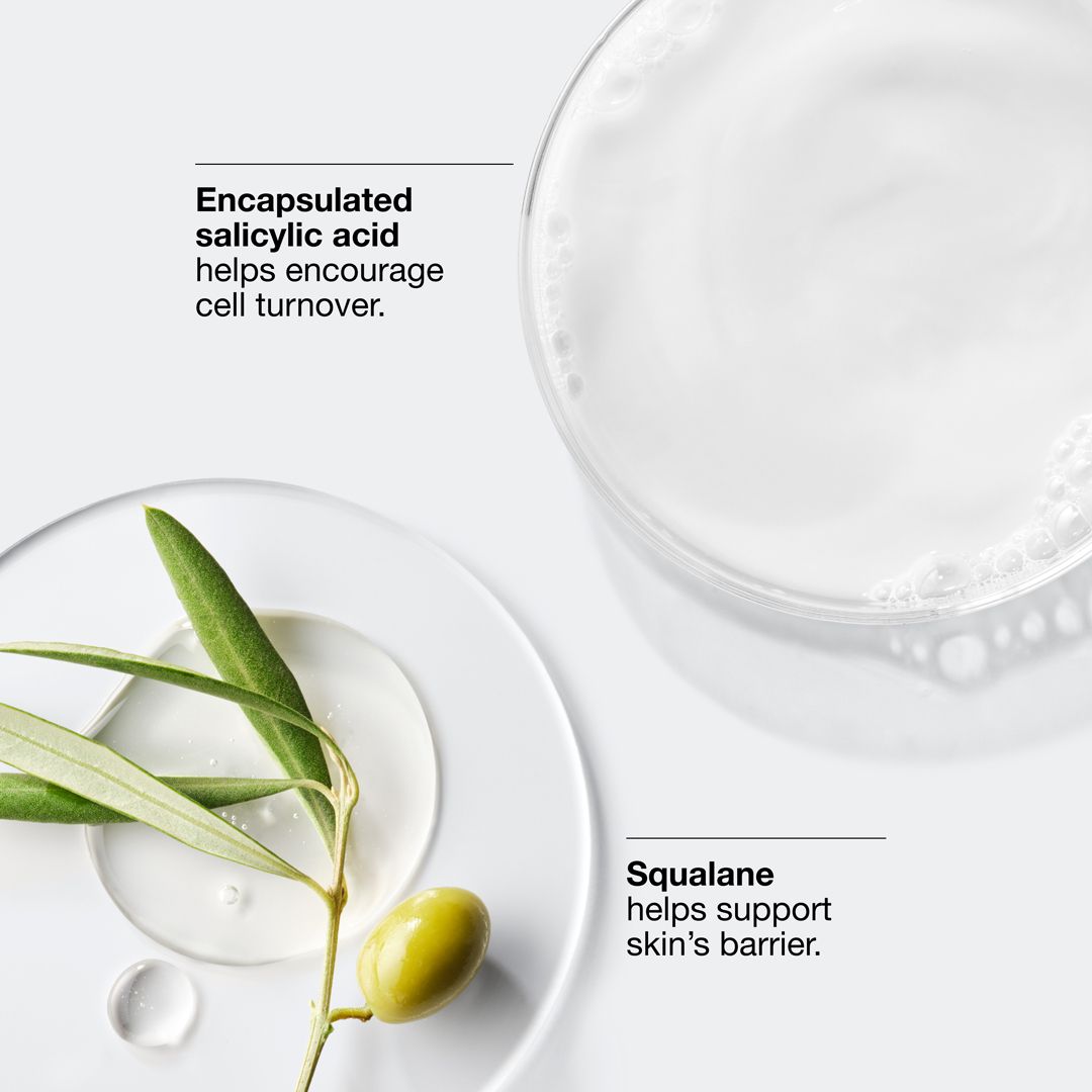 Inhaltsstoffe: Verkapselte Salicylsäure und Squalan.