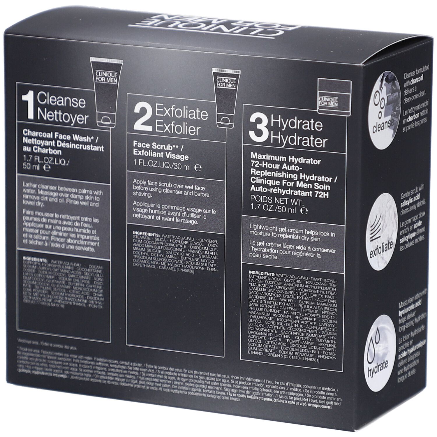 Rückseite der Verpackung mit detaillierten Produktinformationen. Enthält Inhaltsstoffe und Anwendungsanweisungen.