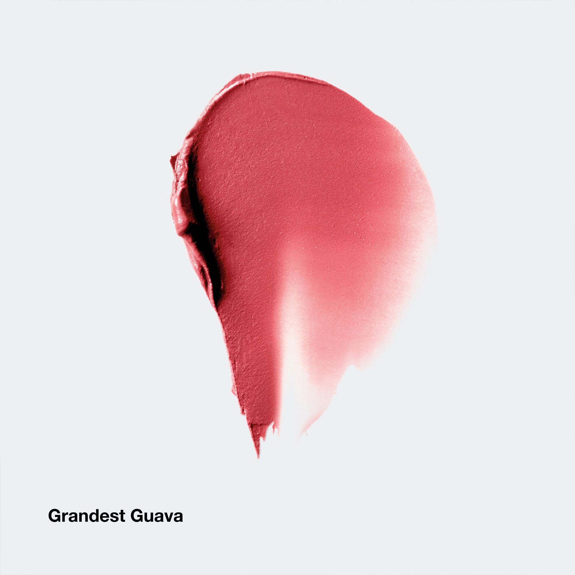 Farbprobe von Clinique Chubby Stick in Grandest Guava. Rosa Farbton, cremige Textur.