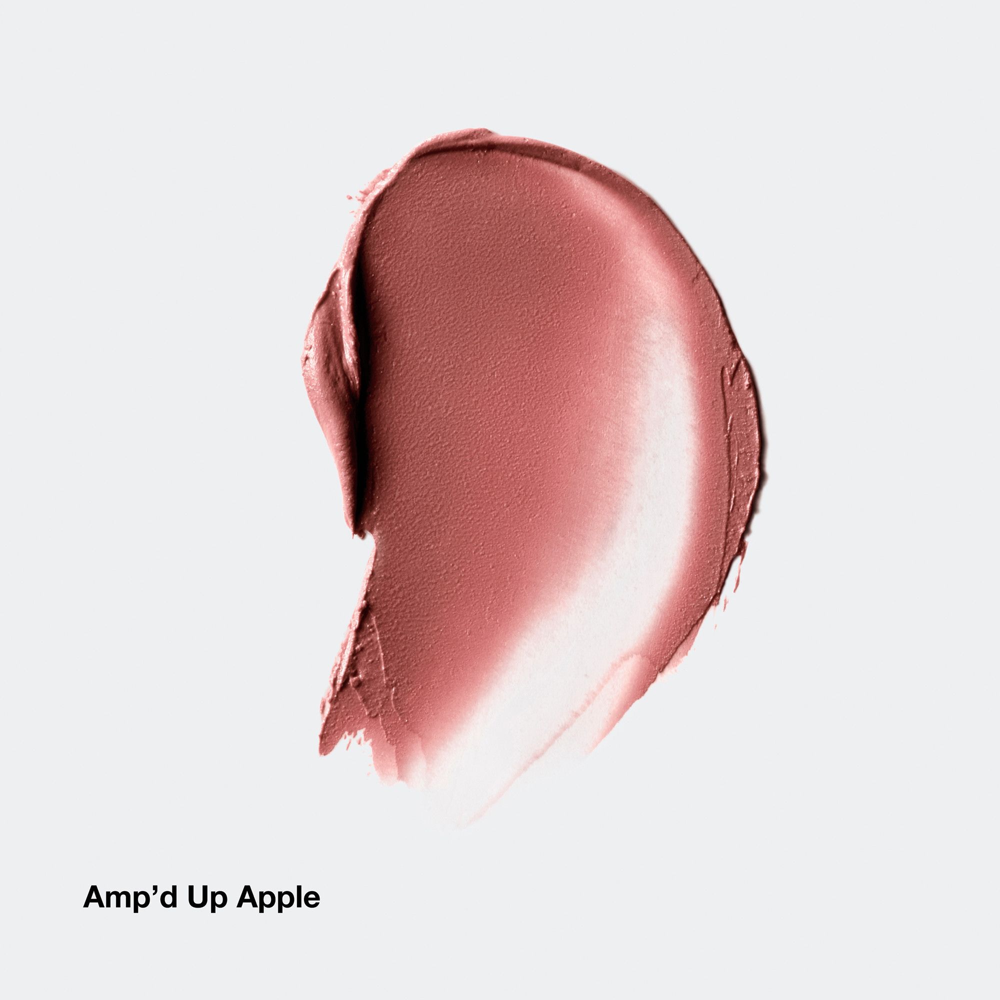 Abstrich von Clinique Chubby Stick™ Baume couleur joues 01 Amp' Up Apple. Rosafarbener Farbton.